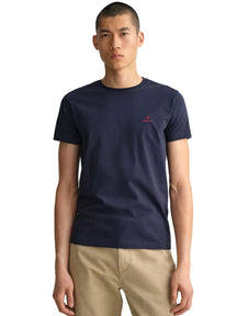 GANT_TS_CONTR Copy of Gant Contrast Logo | Mens Crew Neck T-Shirt GANT RAWDENIM