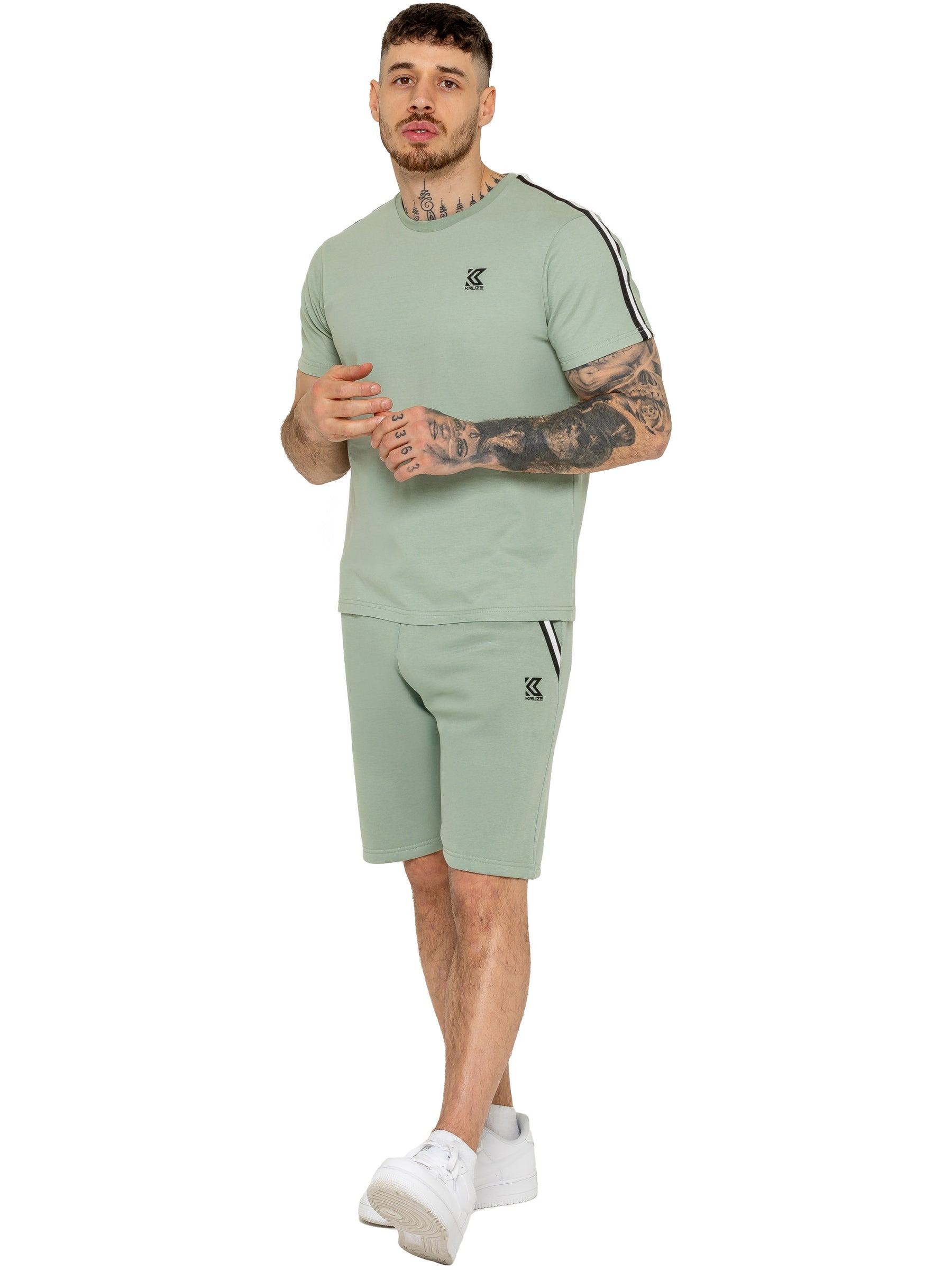 Kruze | Mens Tape T-Shirt With Shorts Set