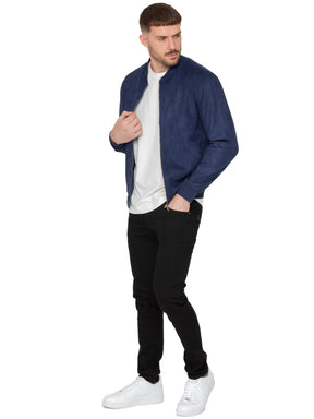 Enzo Milano | Mens Suede Bomber Jacket