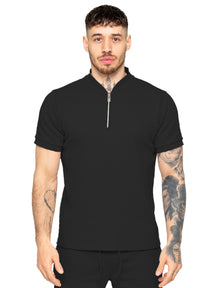 Enzo | Mens Zip T-Shirt