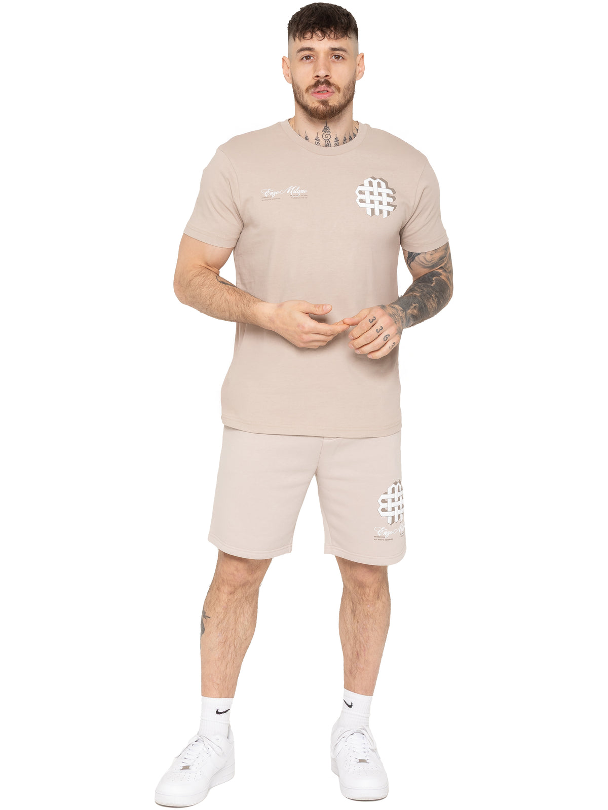 Enzo Milano | Mens Printed T-Shirt & Shorts Set