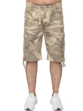 EZS409 Enzo | Mens Cargo Combat Camo Shorts ENZO RAWDENIM