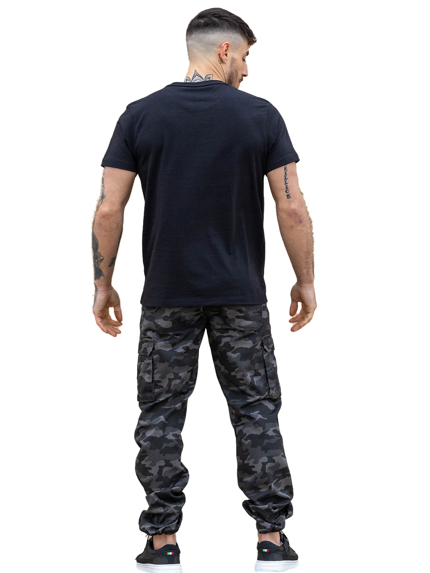 Kruze | Mens Combat Cargo Camouflage Trousers
