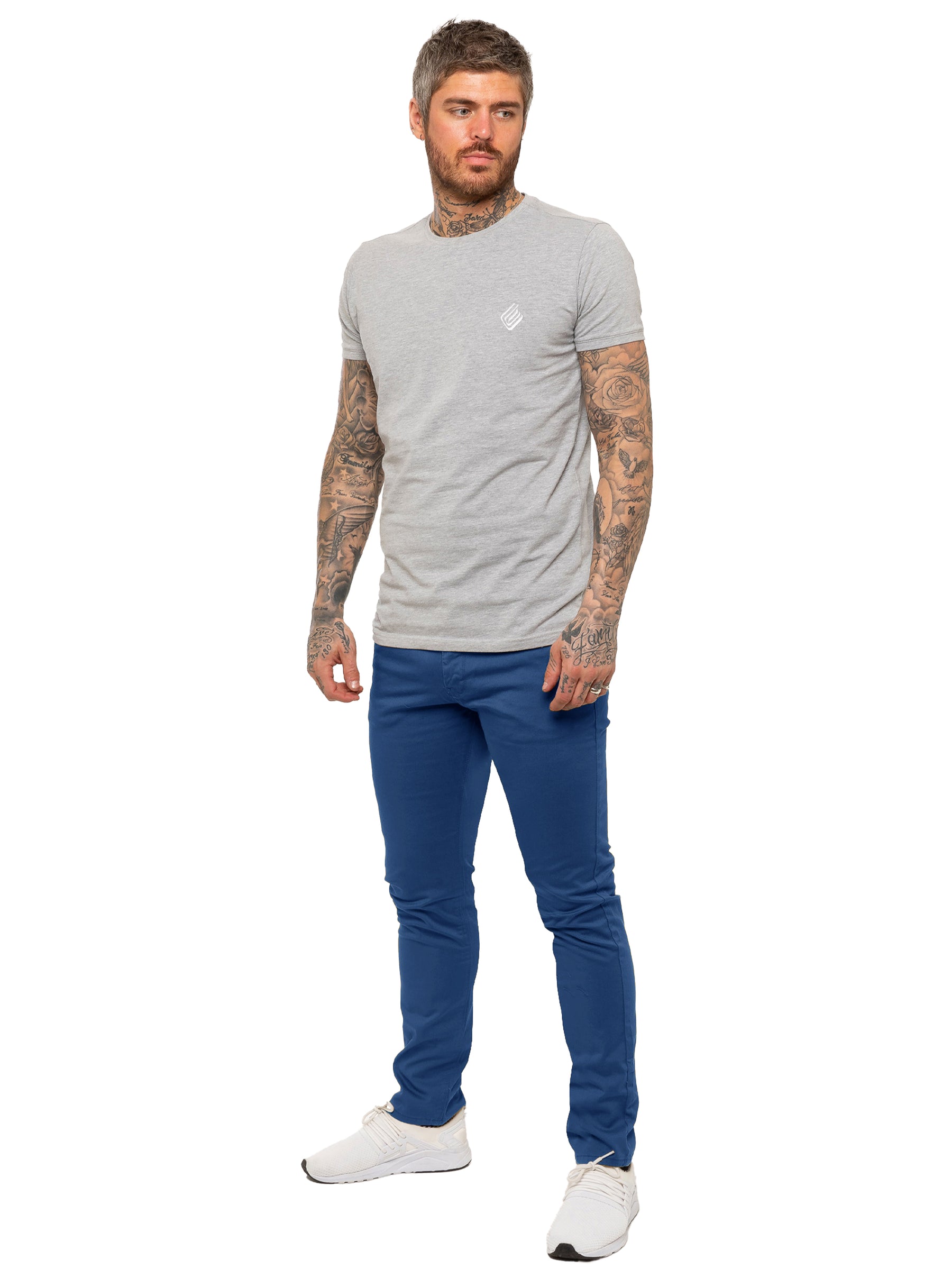 Kruze | Mens Slim Fit Stretch Chinos