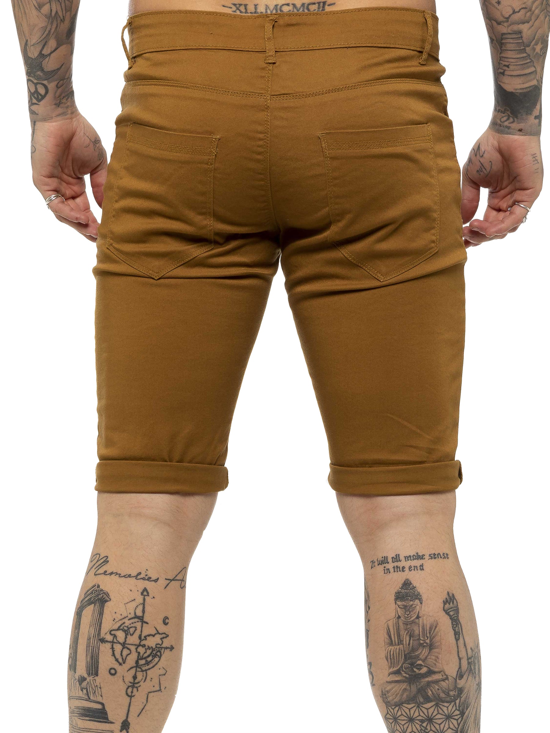 Kruze | Mens Slim Fit Chino Shorts