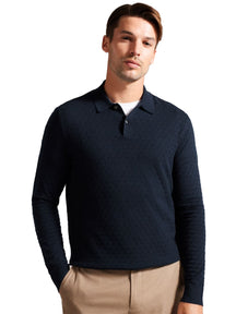 TB_POLO_MORAR Ted Baker | Mens Knitted Polo Shirt - Morar TED BAKER RAWDENIM