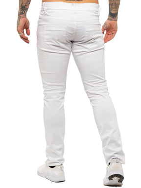 Kruze | Mens Slim Fit Stretch Chinos