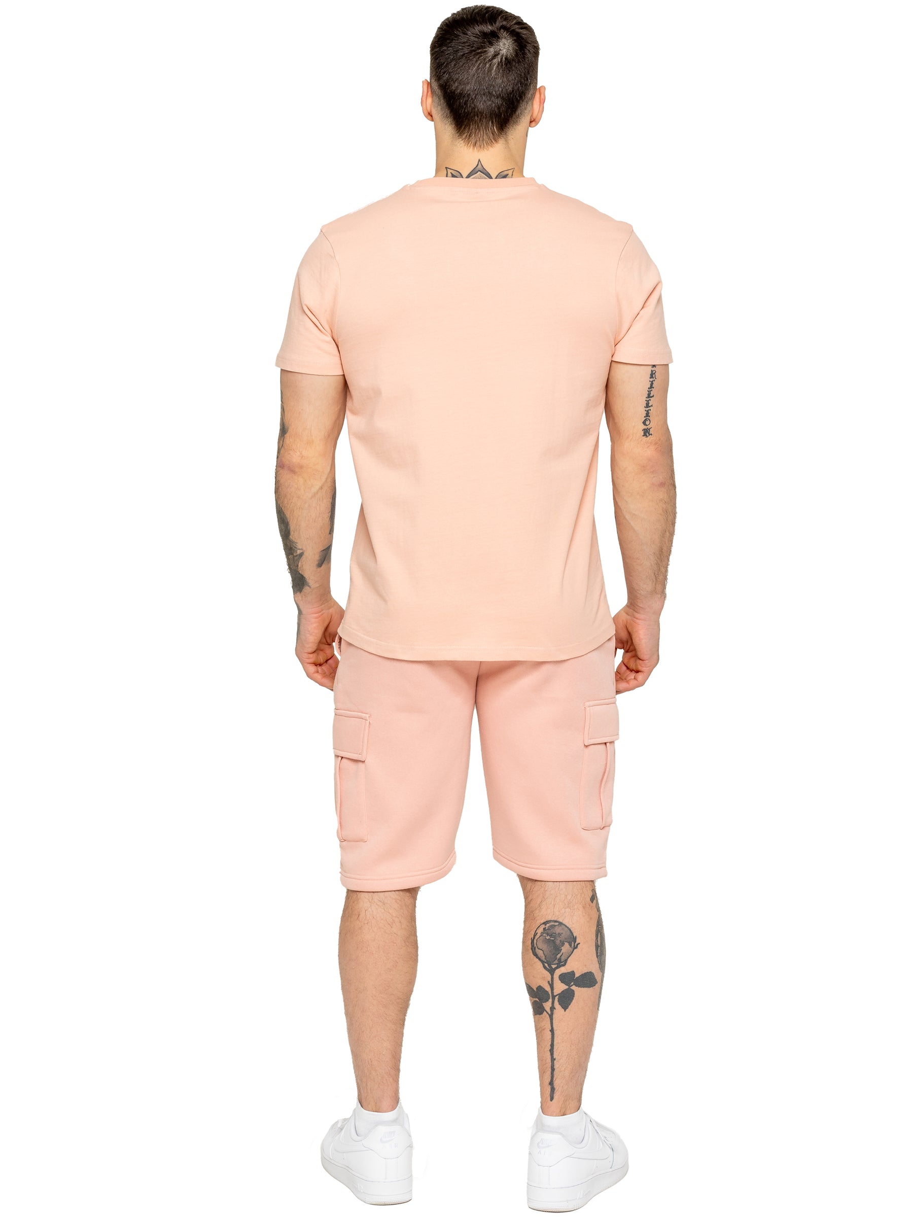 Enzo | Mens T-Shirt Tracksuit Set With Shorts