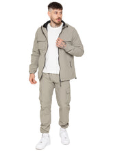 Enzo Milano | Mens Poly Cargo Tracksuit Set