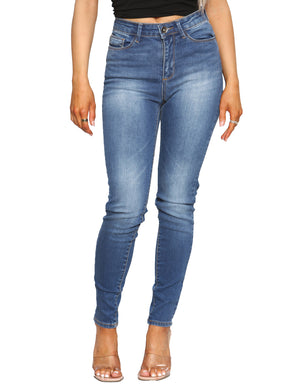 Enzo Womens Skinny Stretch Jeans Ladies New Denim Slim Fit Pants UK Size 8-22