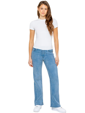 Enzo | Womens Wide Leg Jeans