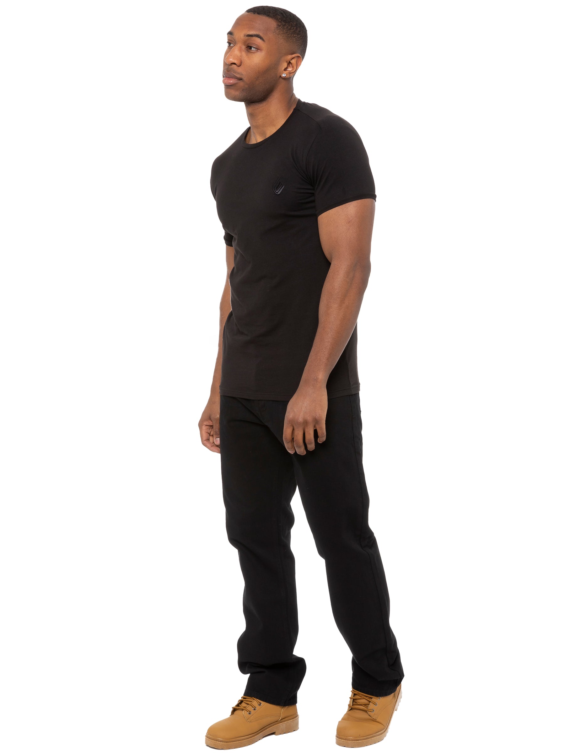 Enzo | Mens Regular Tapered Fit Designer Jeans