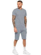 Enzo | Mens T-Shirt Tracksuit Set With Shorts