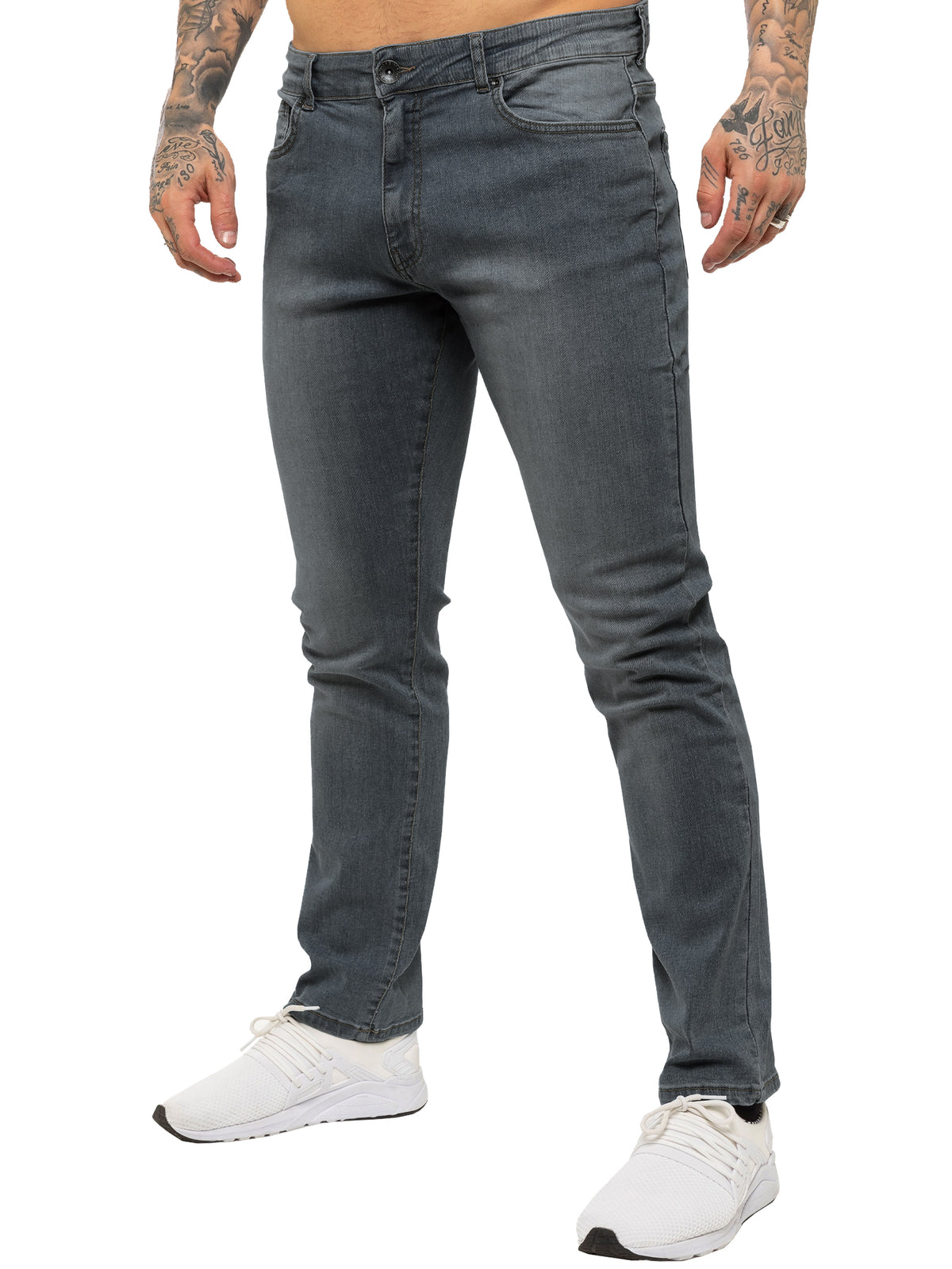 Kruze | Mens Straight Leg Stretch Jeans