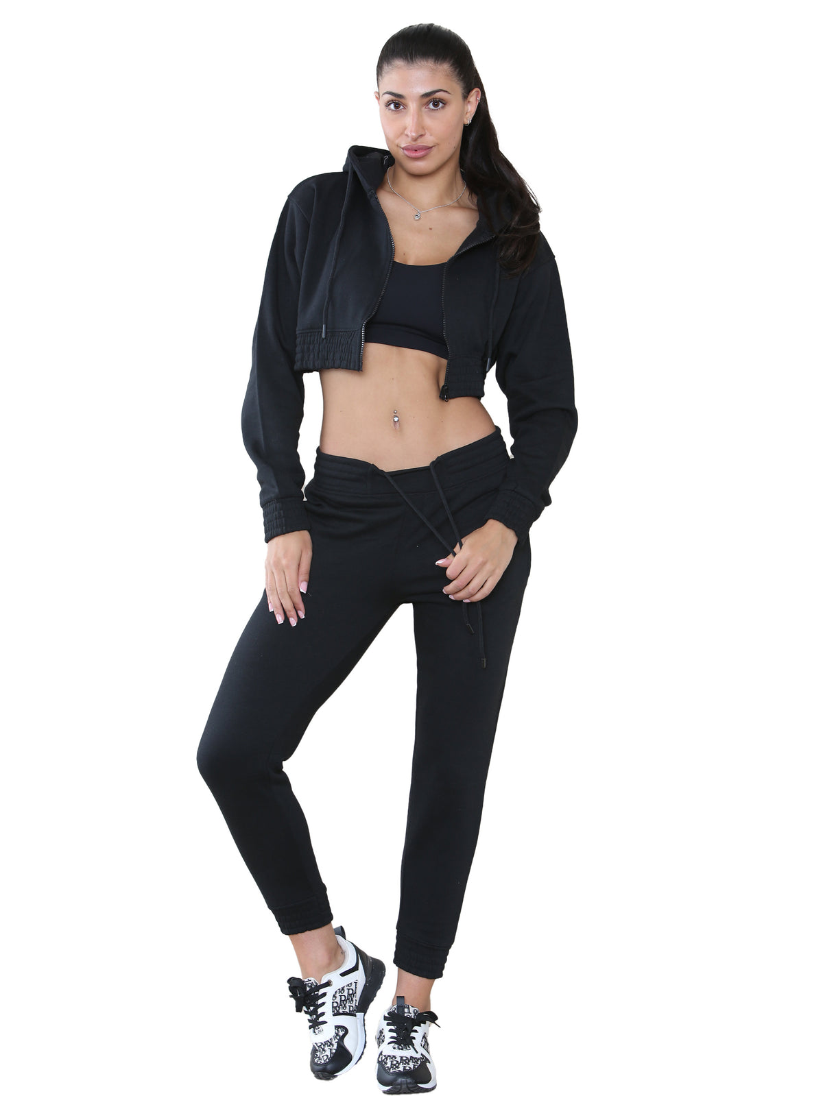 Kruze | Womens Crop Tracksuit Set