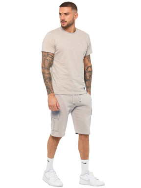 Enzo | Mens T-Shirt Tracksuit Set With Shorts