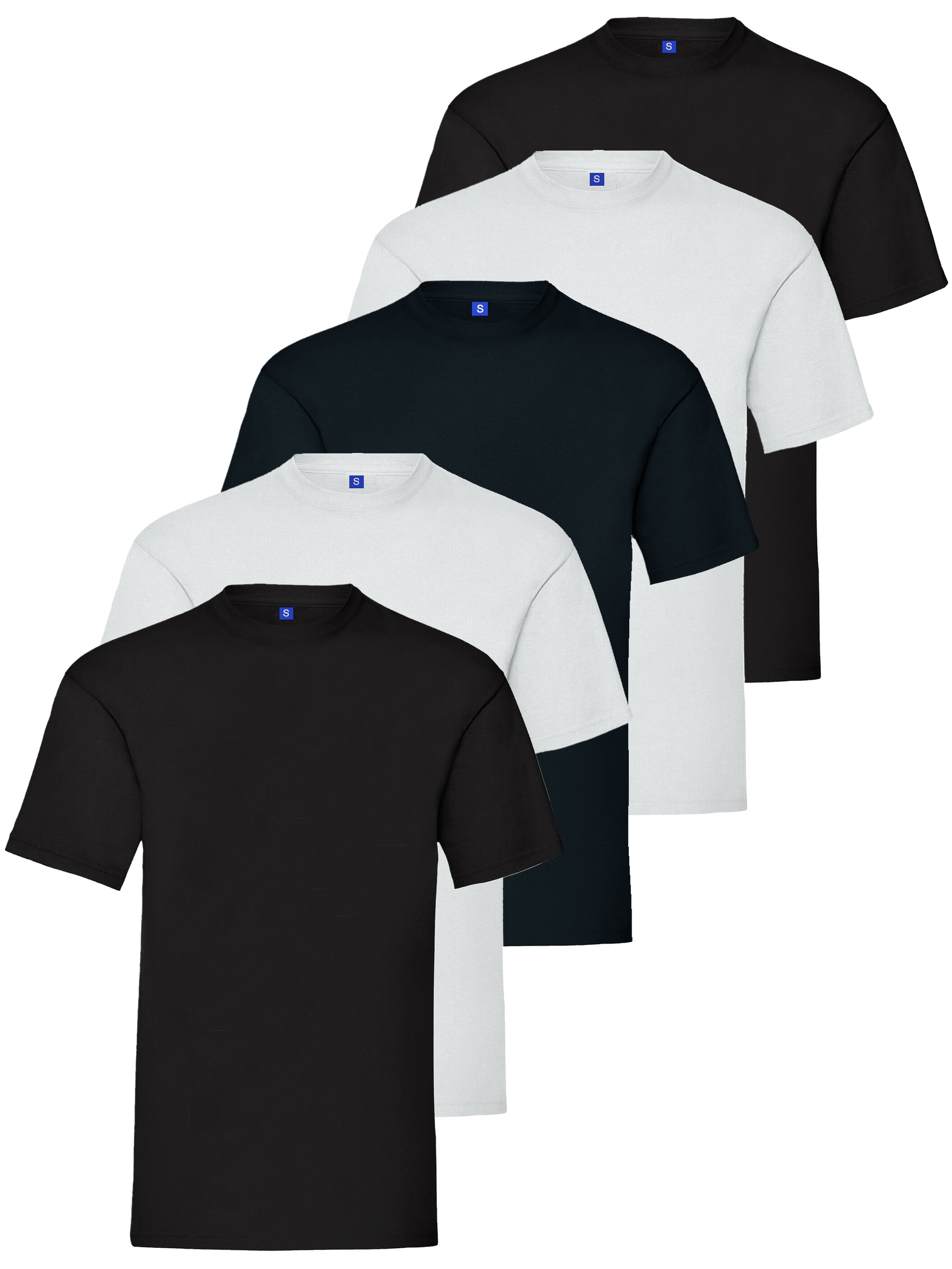 Kruze | Mens Crew Neck T-Shirt (5 Pack)