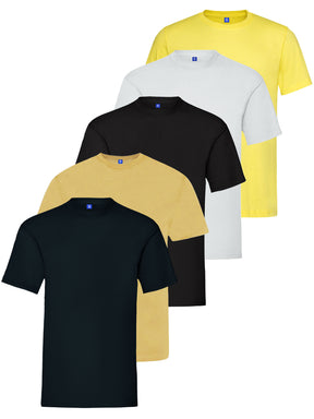 Kruze | Mens Crew Neck T-Shirt (5 Pack)