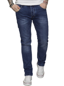 EM538 Copy of ETO | Mens Designer Tapered Fit Stretch Denim Jeans ETO RAWDENIM