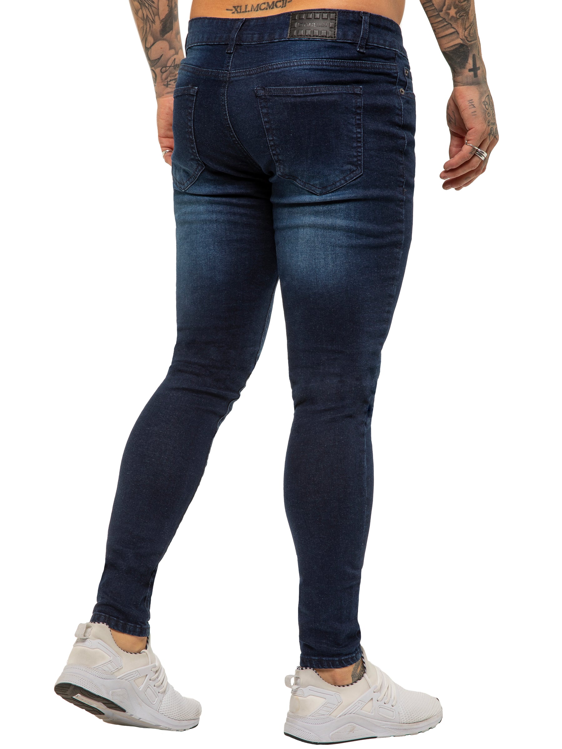 Enzo | Mens Designer Stretch Skinny Fit Jeans