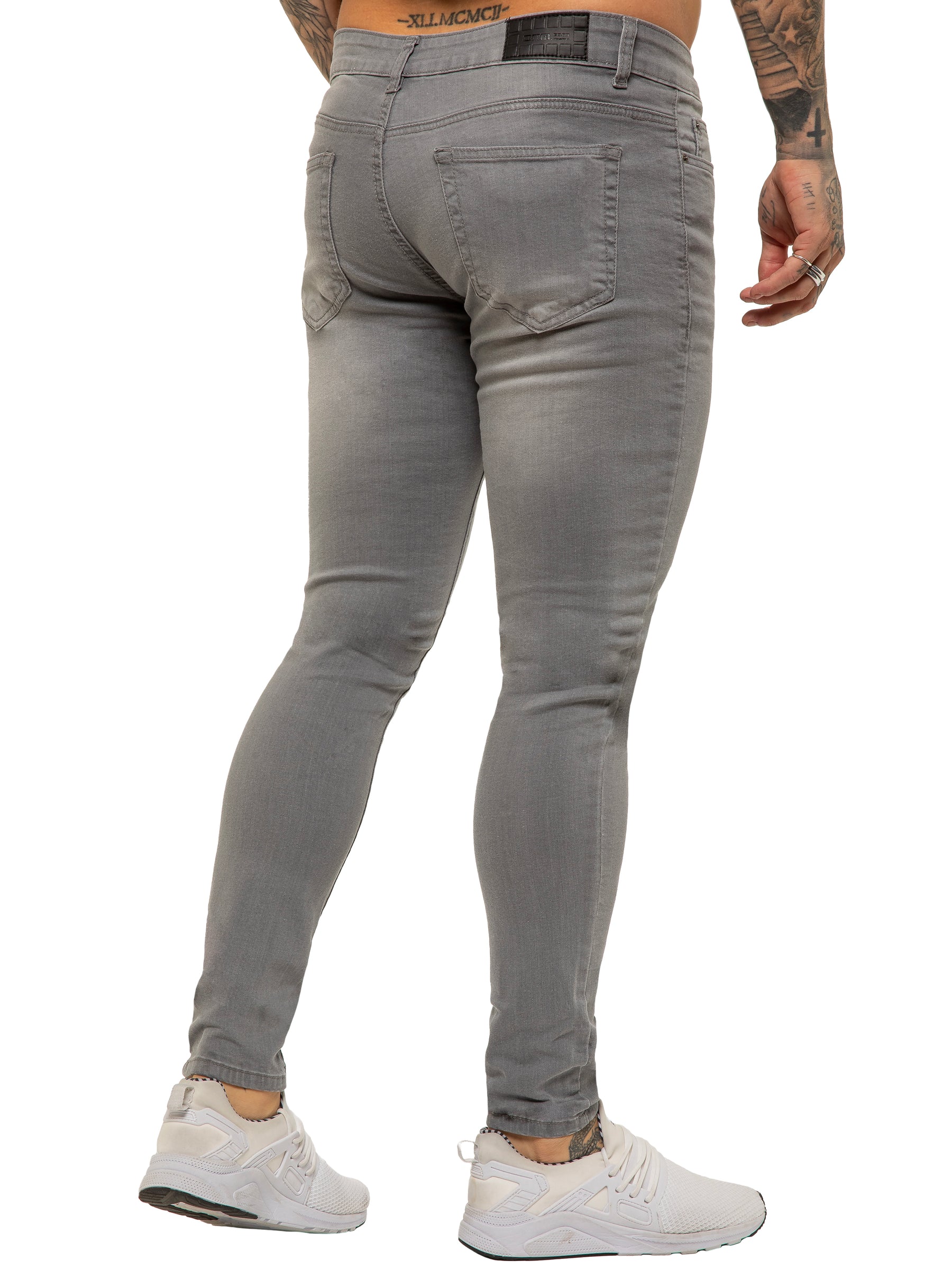 Enzo | Mens Designer Stretch Skinny Fit Jeans