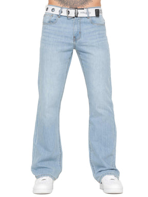 Kruze | Mens Bootcut Denim Jeans
