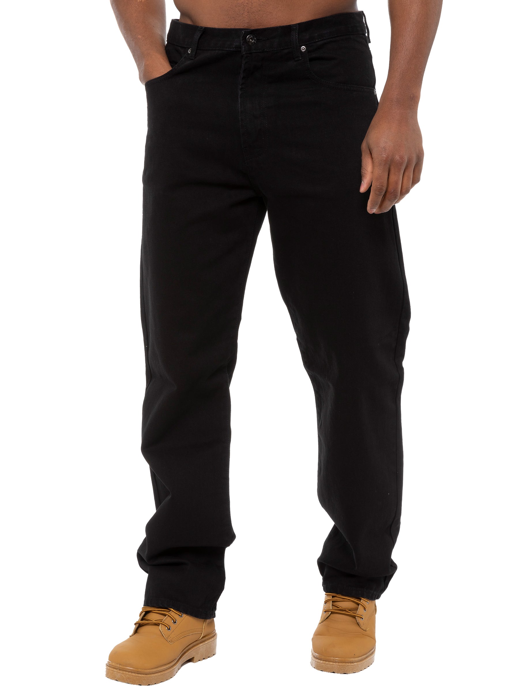 Mens Straight Fit Basic Denim Jeans | Blue Circle Designer Menswear