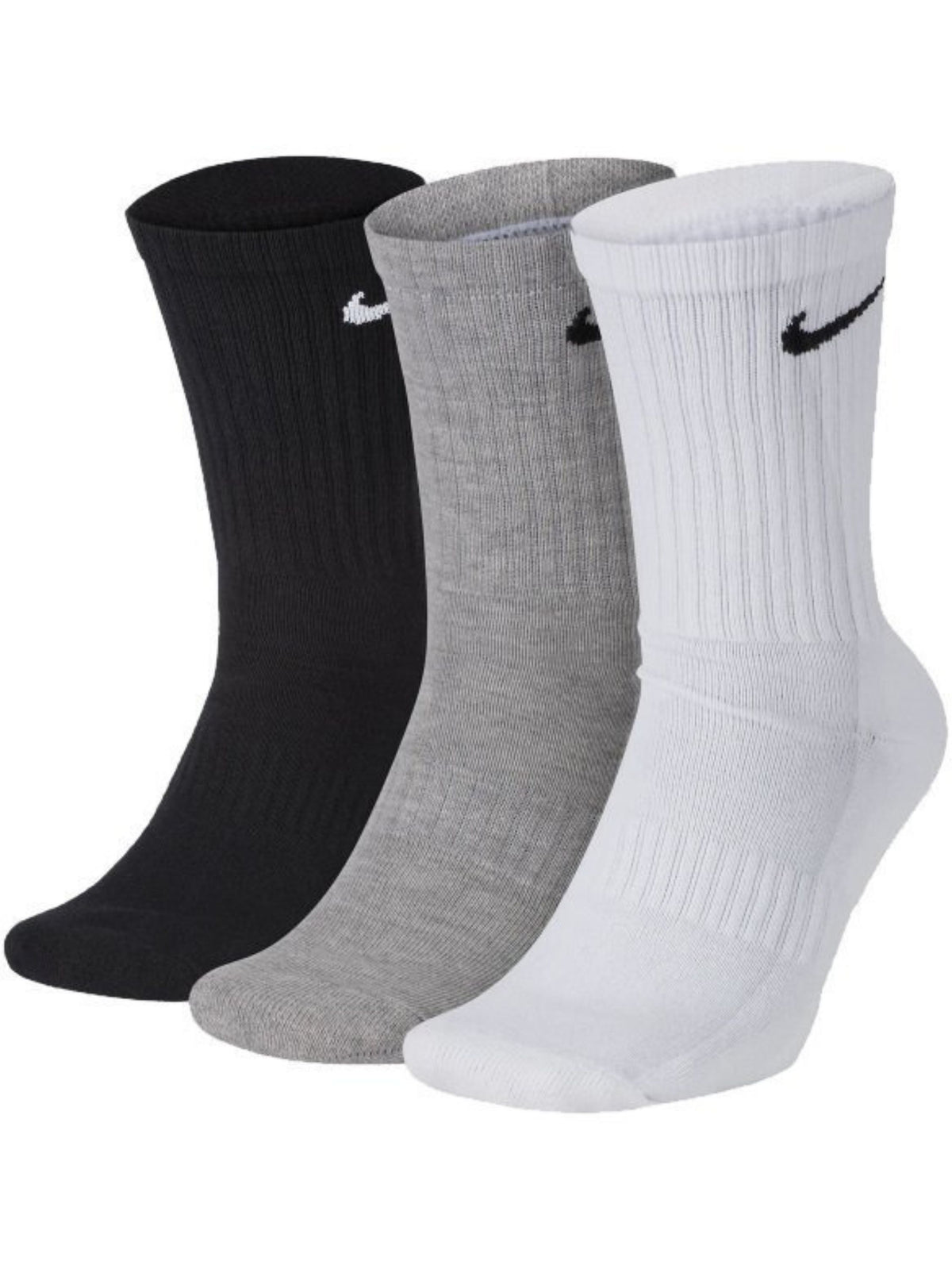 Nike Socks Sports Mens 3 Pairs Cotton Rich Designer Soft Crew Sock Size 8-14.5 RAWDENIM RAWDENIM