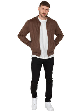 Enzo Milano | Mens Suede Bomber Jacket