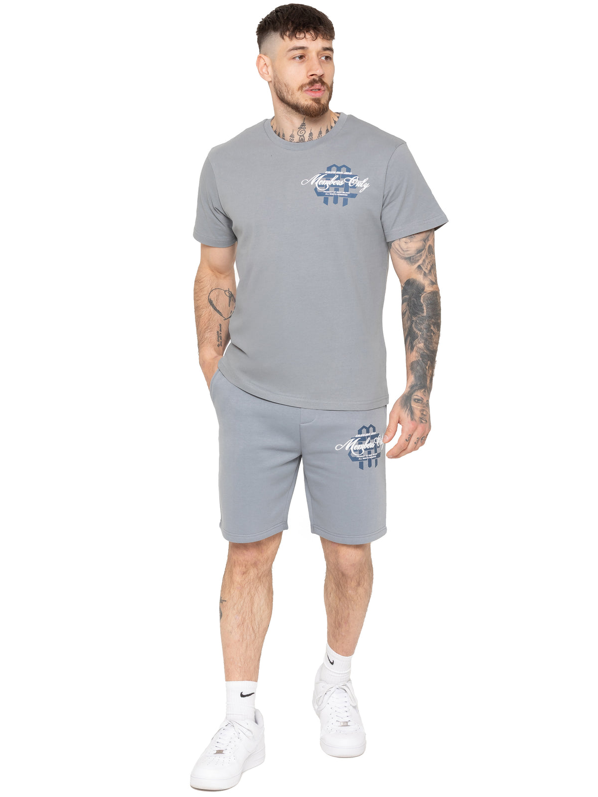 Enzo Milano | Mens Logo T-Shirt & Shorts Set
