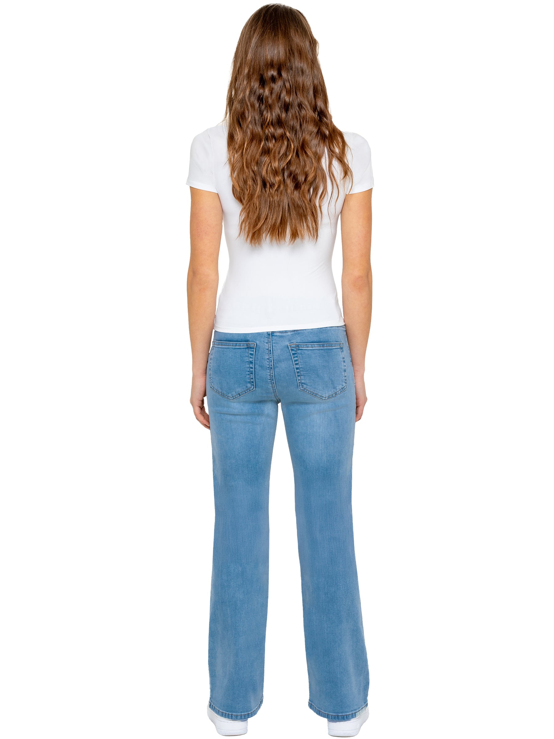 Enzo | Womens Wide Leg Jeans