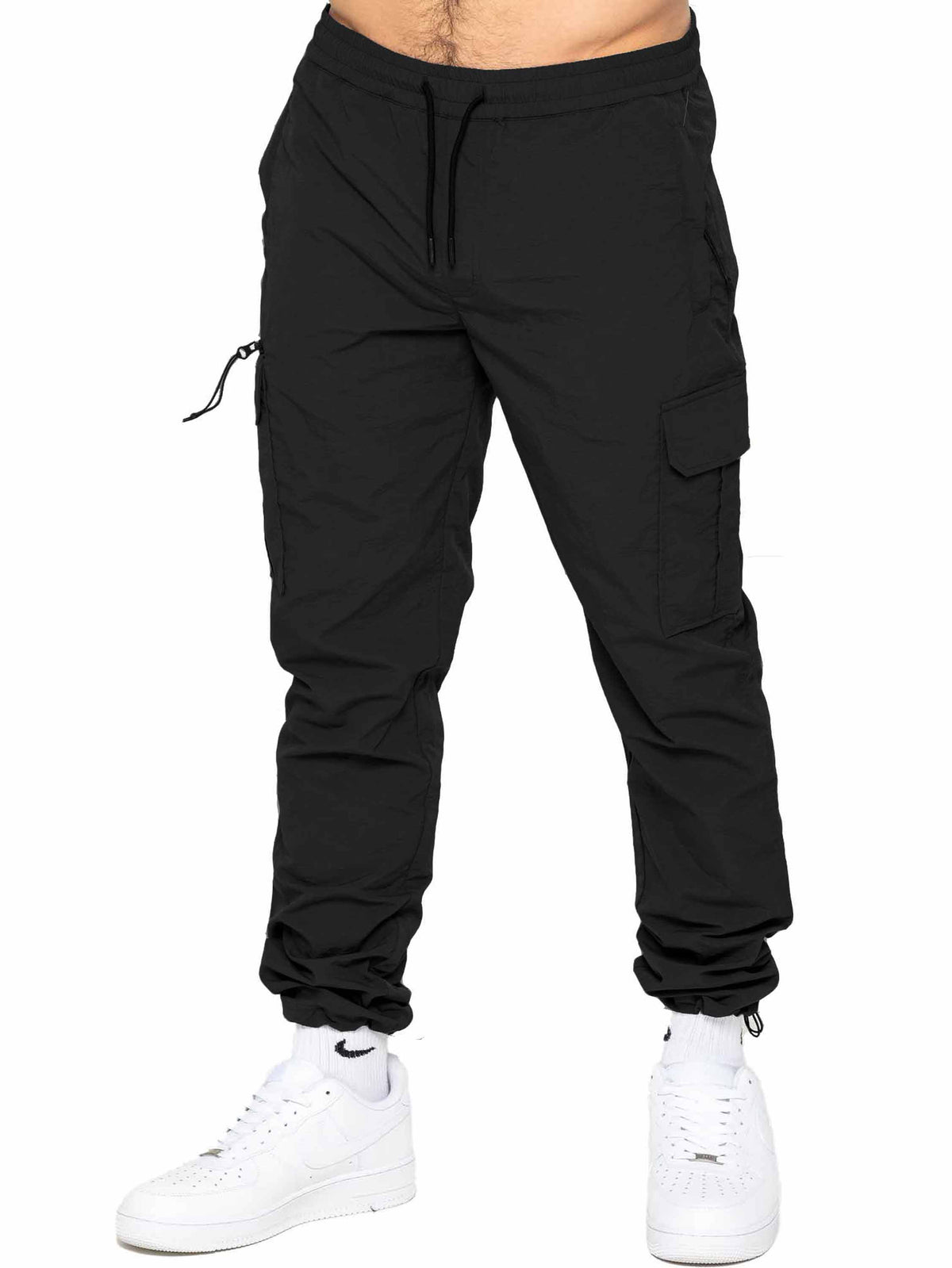 Enzo | Mens Poly Cargo Trousers