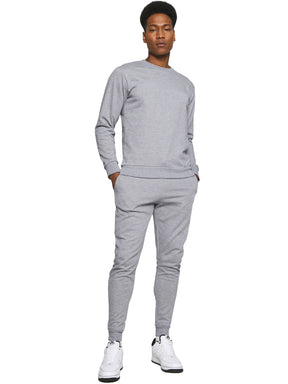 Kruze | Mens Pullover Hoodie Zipped Fleece Tracksuit Set