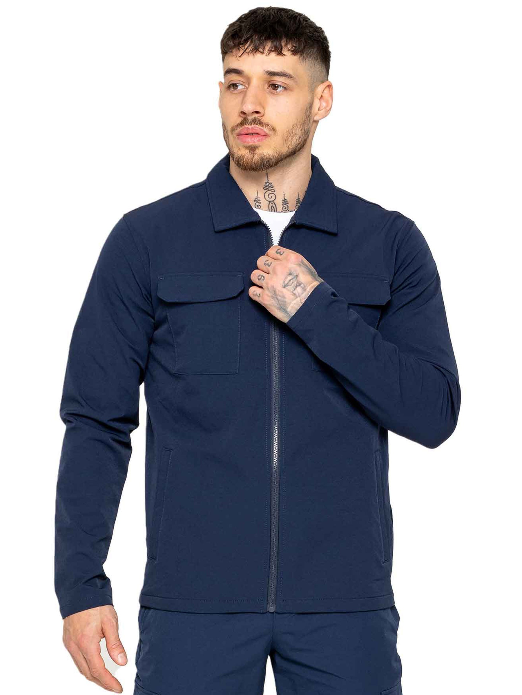 Enzo Milano | Mens Cargo Pockets Jacket