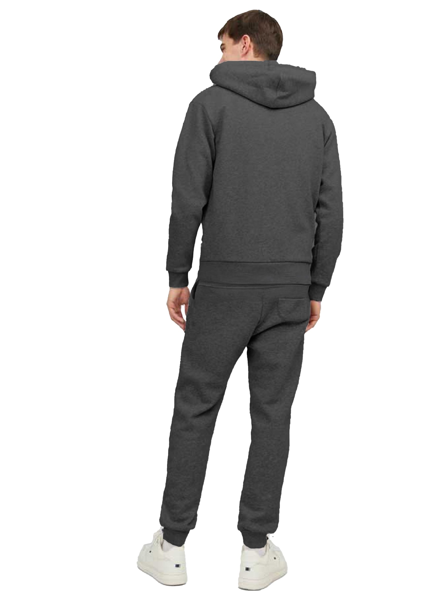 Kruze | Mens Pullover Hoodie Zipped Fleece Tracksuit Set