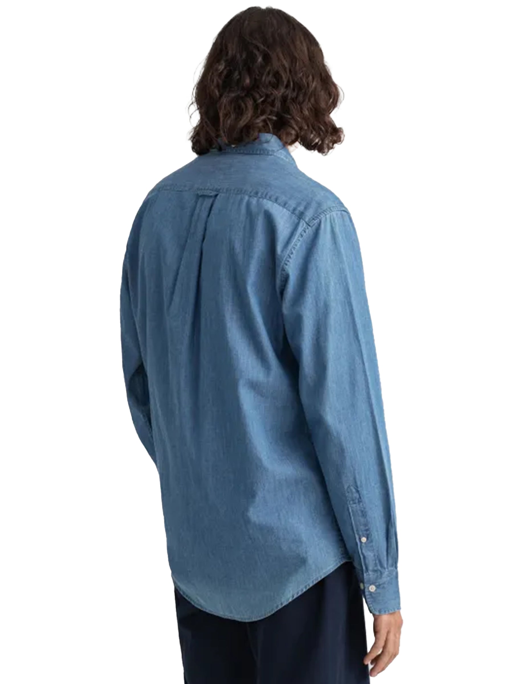 GANT SHIRT LS Gant Mens Regular Fit Shirts | The Indigo Shirt GANT RAWDENIM