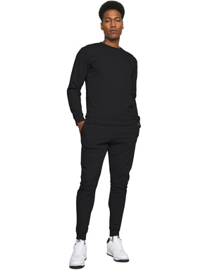 Kruze | Mens Pullover Hoodie Zipped Fleece Tracksuit Set