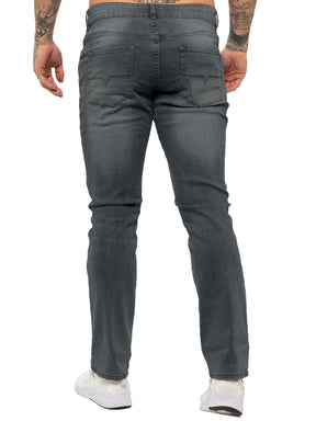 Kruze | Mens Straight Leg Stretch Jeans