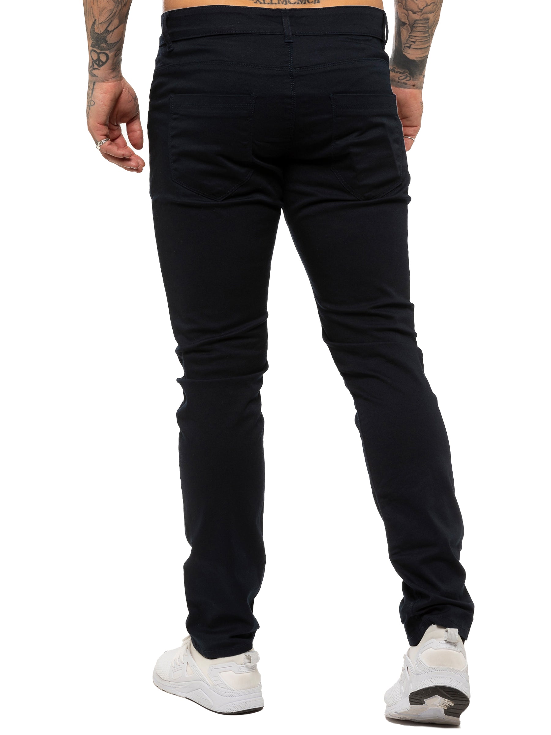 Kruze | Mens Slim Fit Stretch Chinos