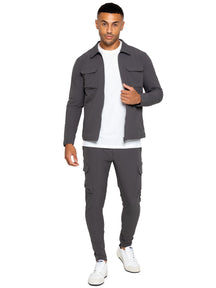 MJK1 JACKET & MCP2 PANT Enzo | Mens Cargo Shakcet Tracksuit Set ENZO RAWDENIM