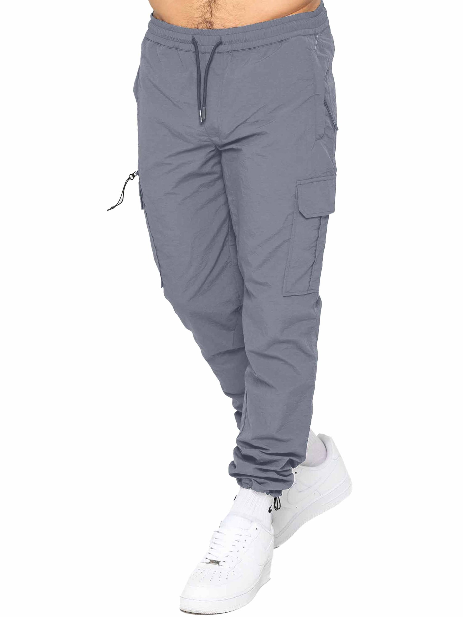 Enzo | Mens Poly Cargo Trousers