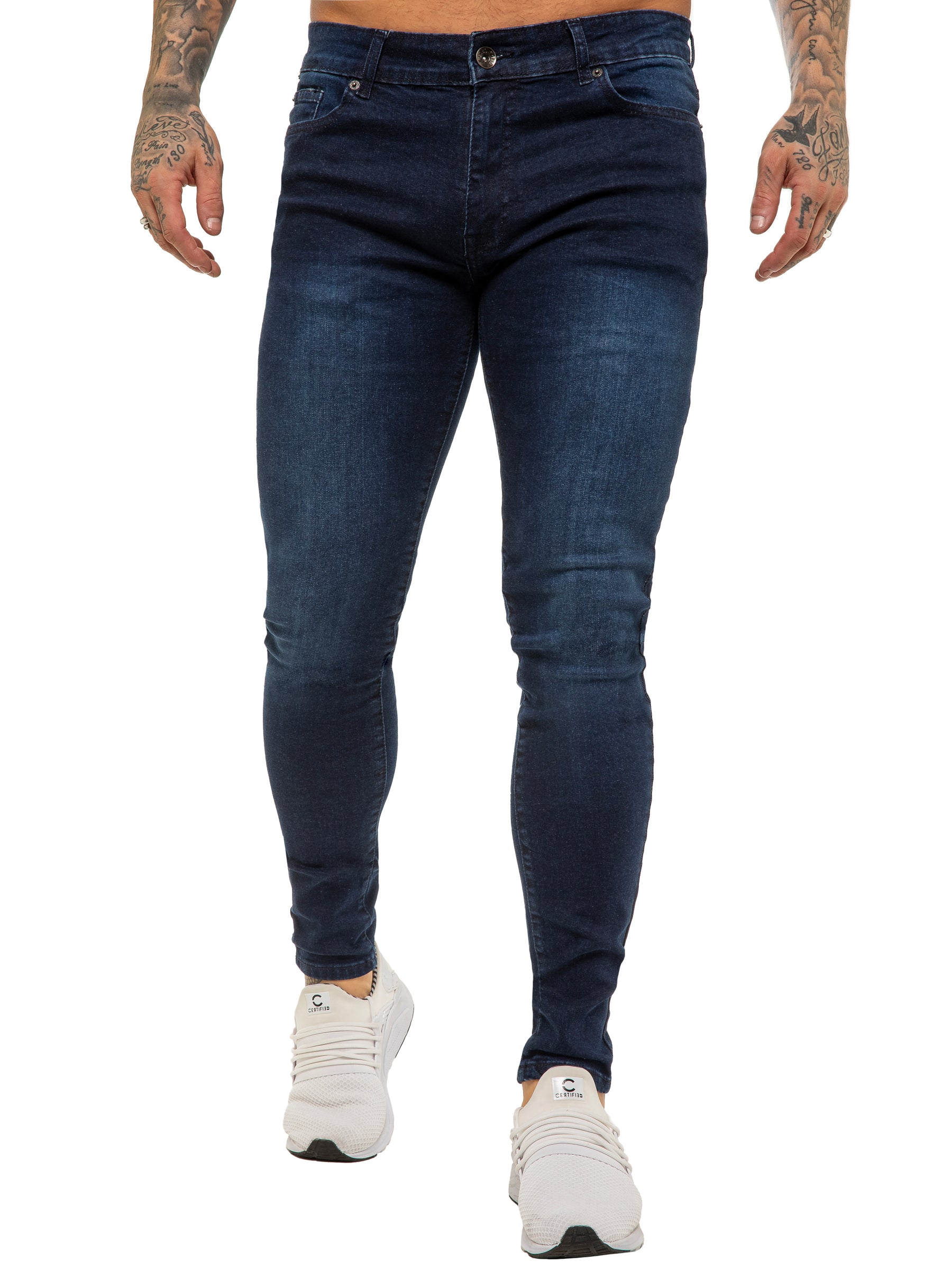 Enzo | Mens Designer Stretch Skinny Fit Jeans