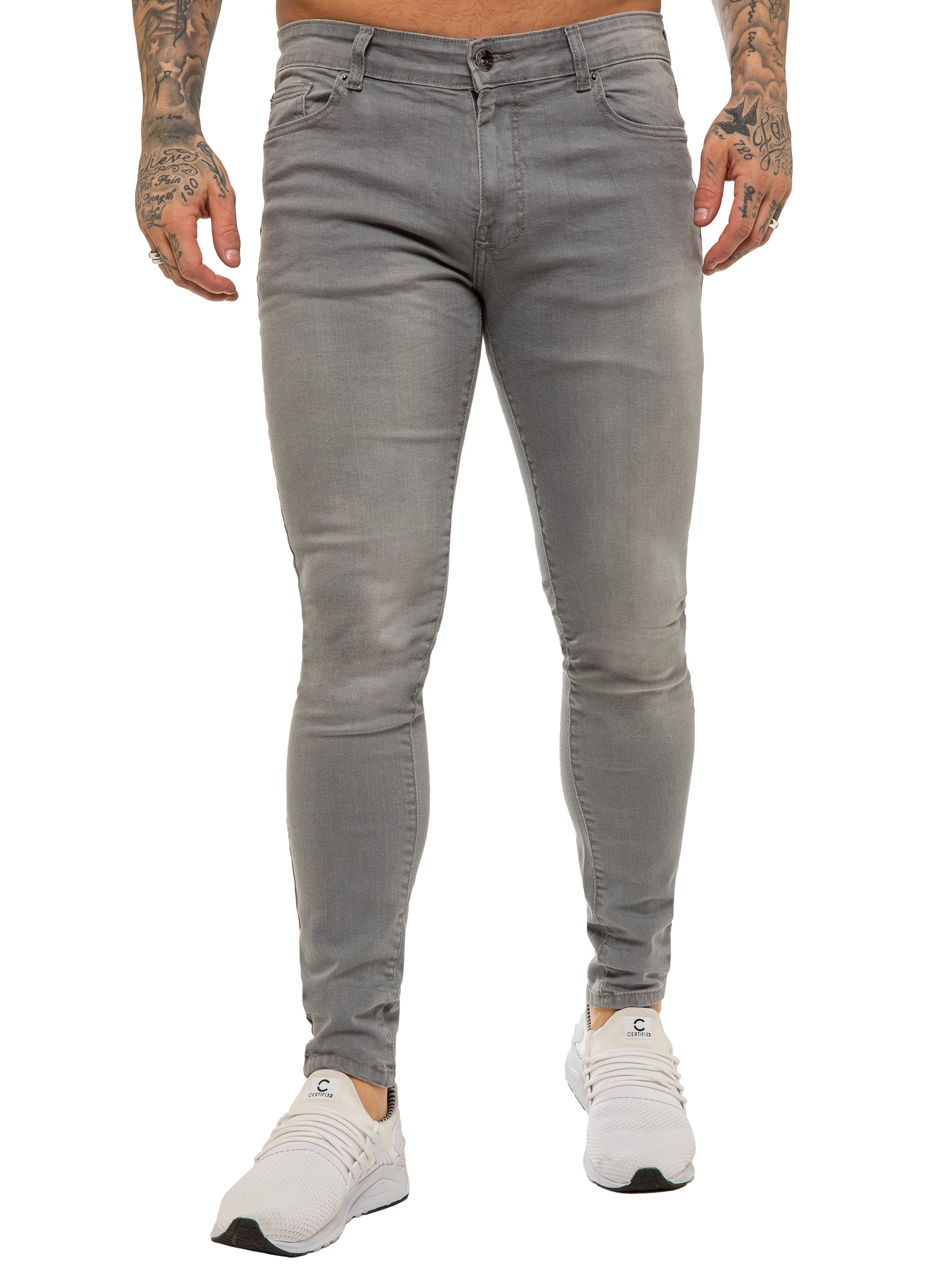 Enzo | Mens Designer Stretch Skinny Fit Jeans