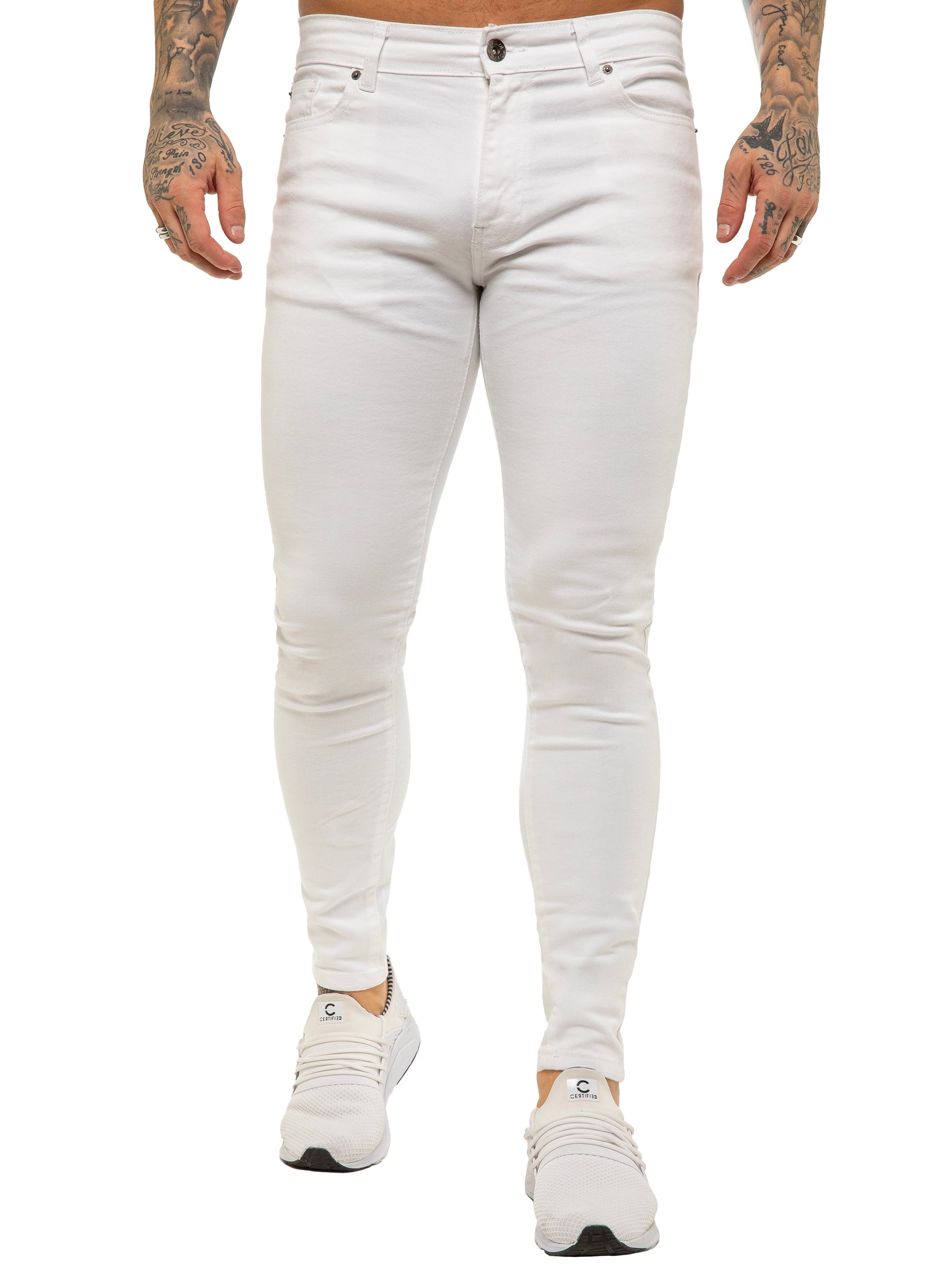 Enzo | Mens Designer Stretch Skinny Fit Jeans