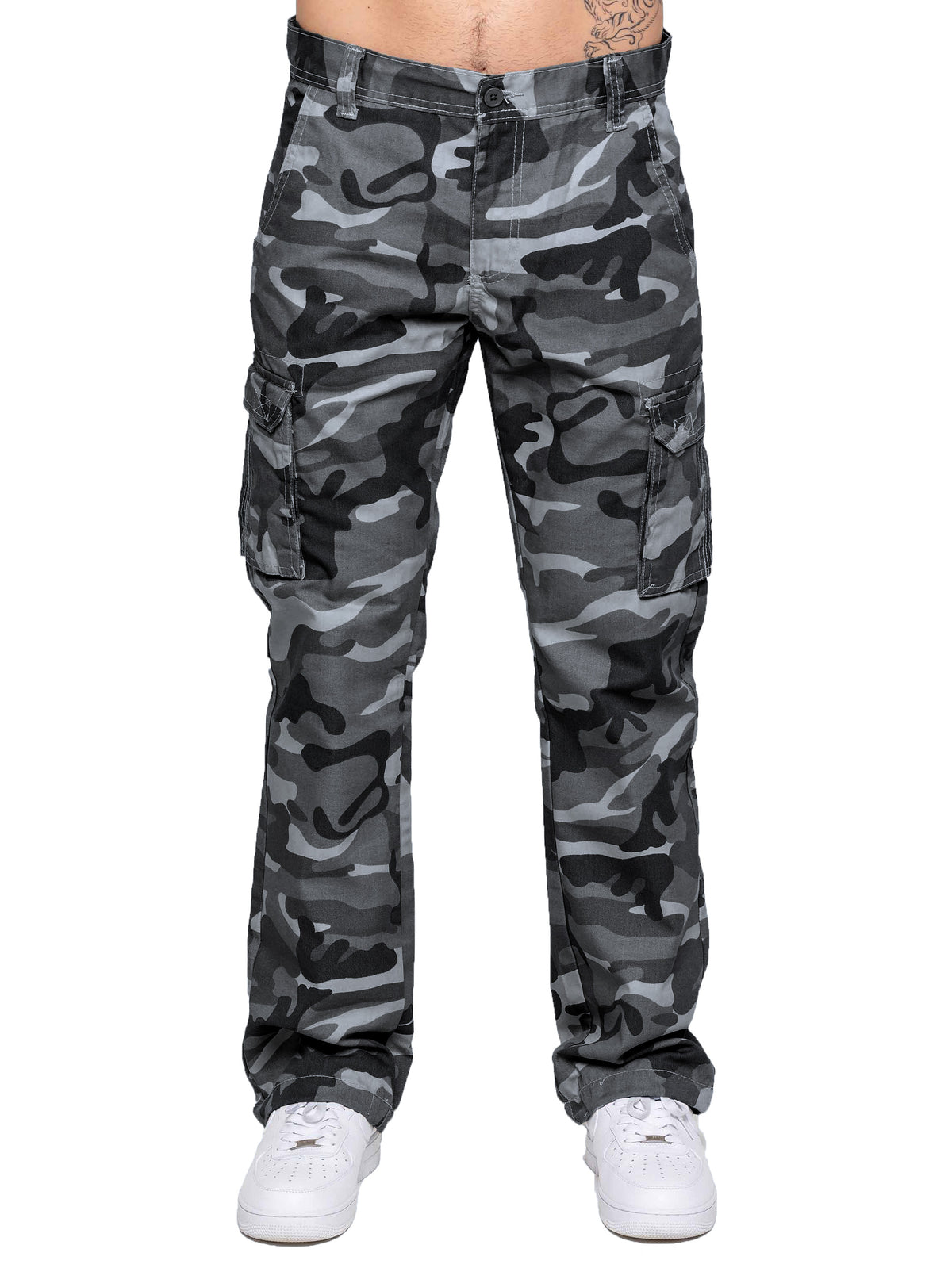 Kruze | Mens Cargo Camo Trousers