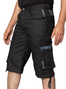 EZS404 Copy of Mens Raw Combat Cargo Denim Shorts | Enzo Designer Menswear ENZO RAWDENIM