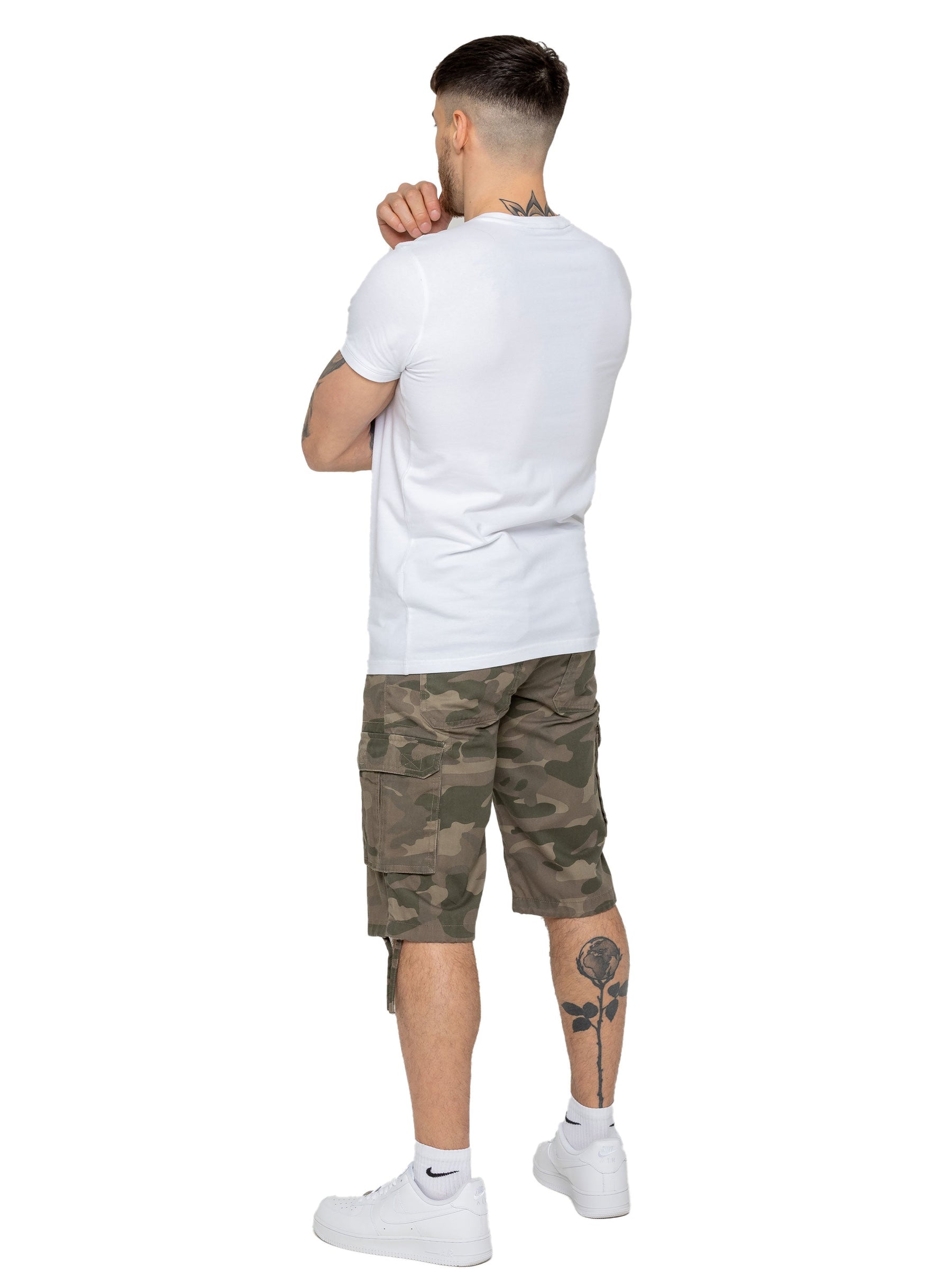 EZS409 Enzo | Mens Cargo Combat Camo Shorts (Copy) ENZO RAWDENIM