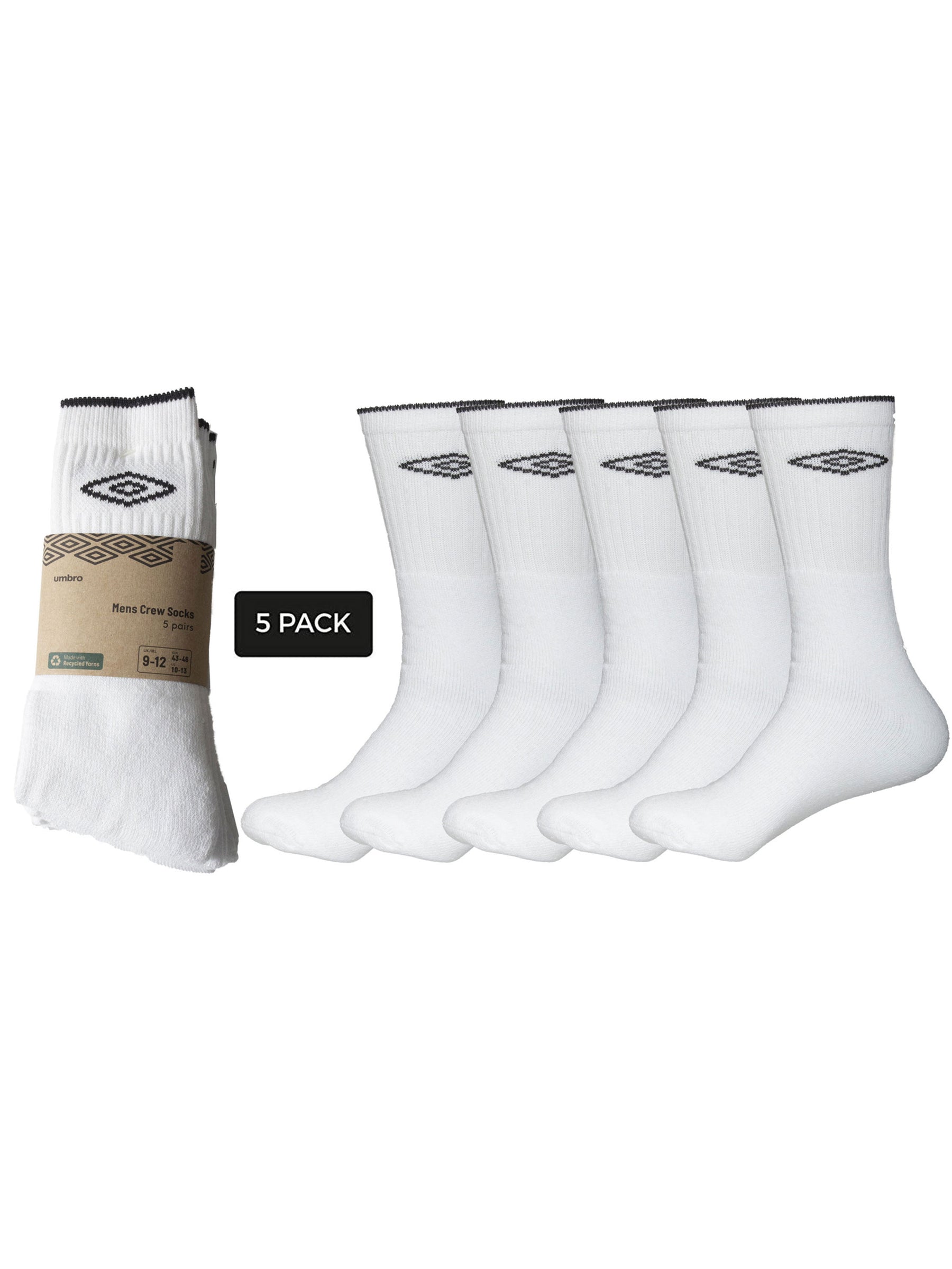Mens Umbro Crew Socks Pairs - Main Image