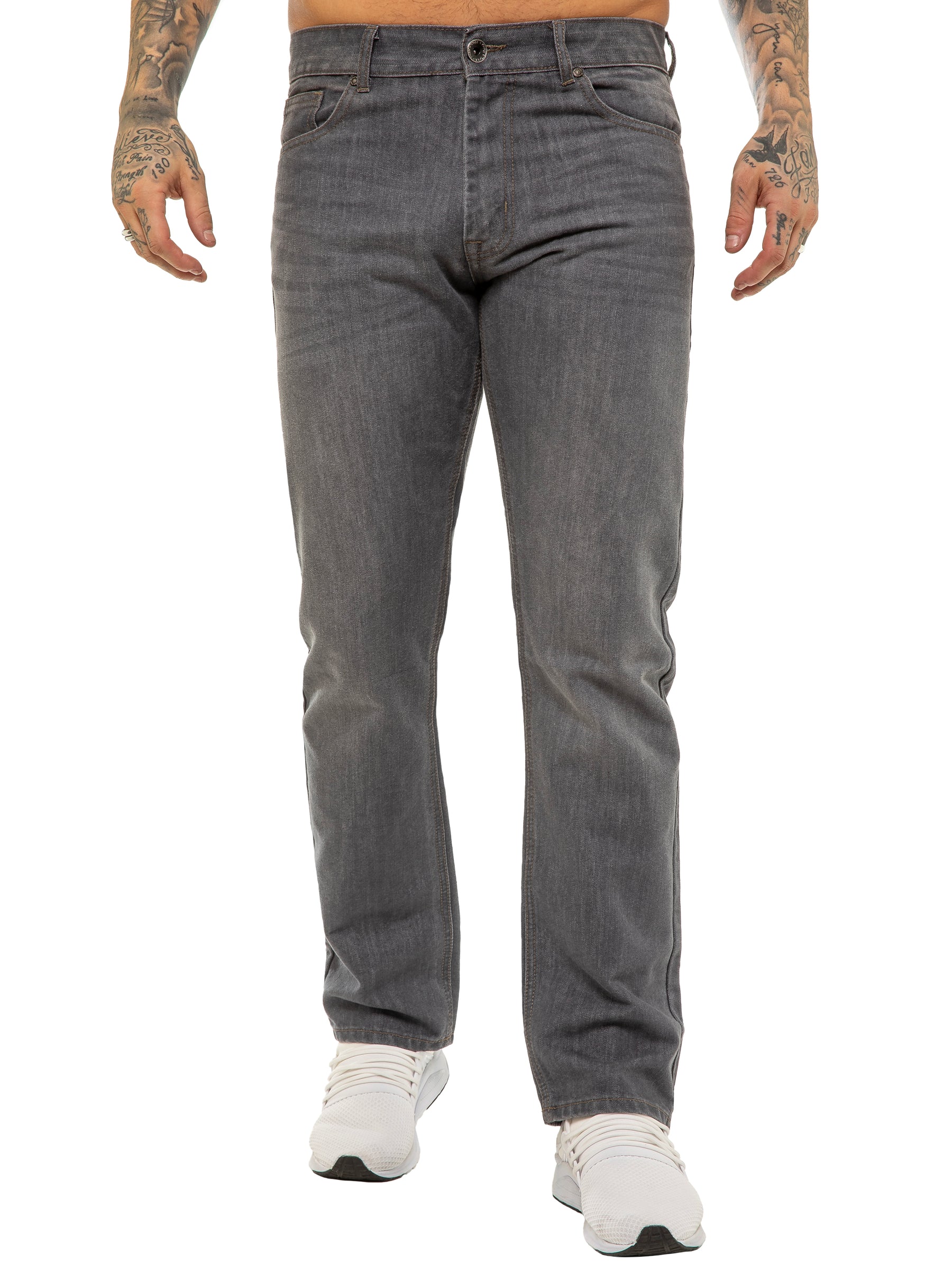 Enzo | Mens Regular Straight Leg Jeans
