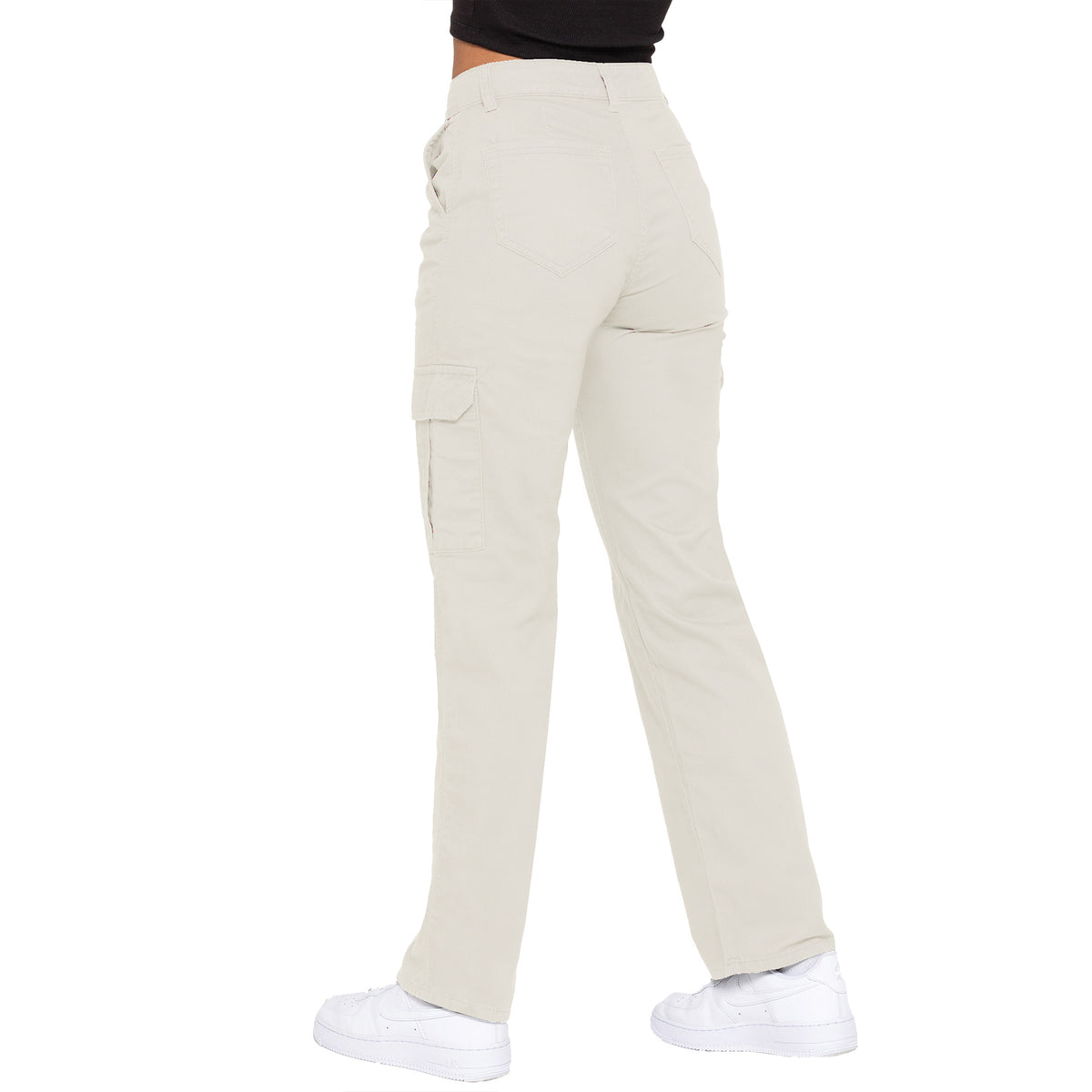 EZL624 Enzo |  Womens Cargo Denim Jeans ENZO RAWDENIM